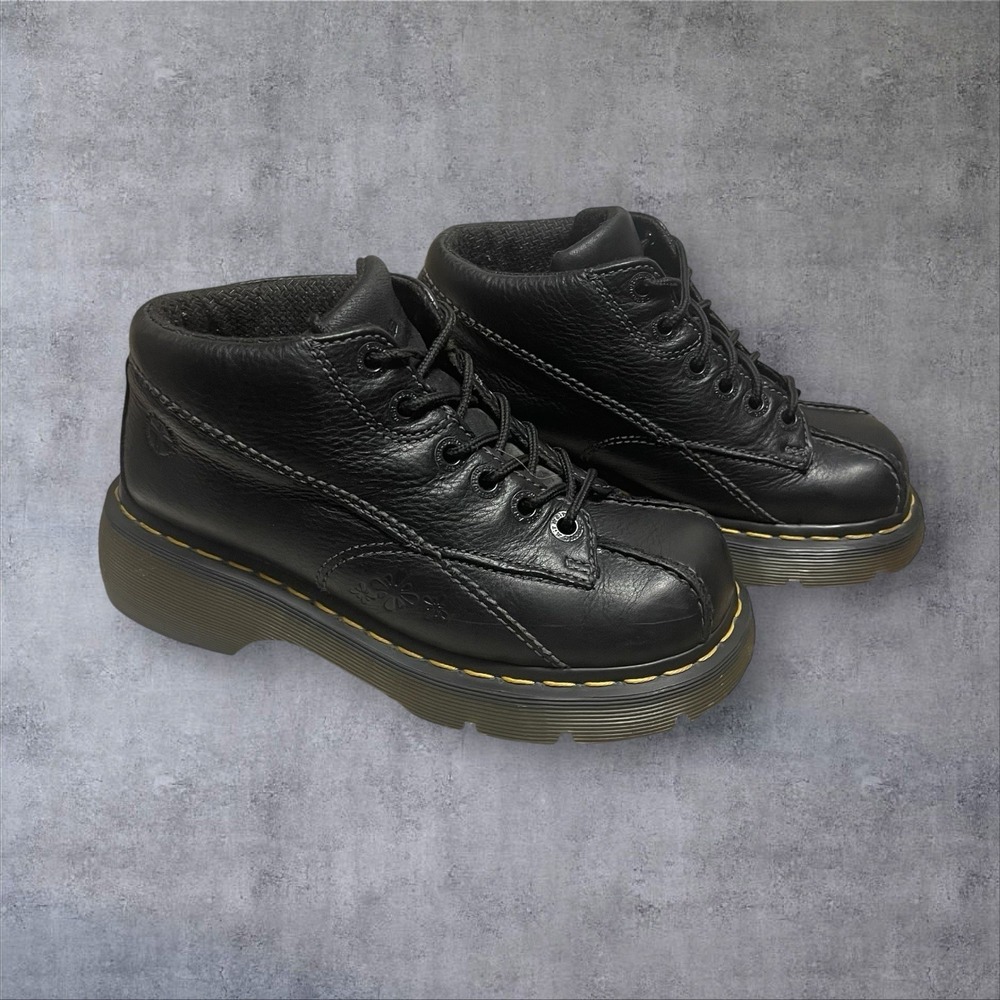 Dr.‎ Martens Daisy Black Leather Oxford Shoes Womens 6  Platform Chunky Y2K 90s